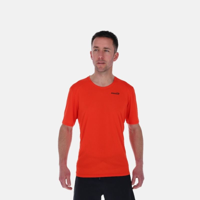 Picture of INOV8 Performance SS T-Shirt Ανδρικό μπλουζάκι τρεξίματος FRRD - Fiery Red/Red