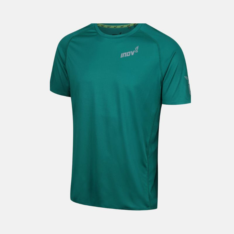 Picture of INOV8 Base Elite SS T-Shirt Ανδρικό Μπλουζάκι Τρεξίματος DN - Dark Green