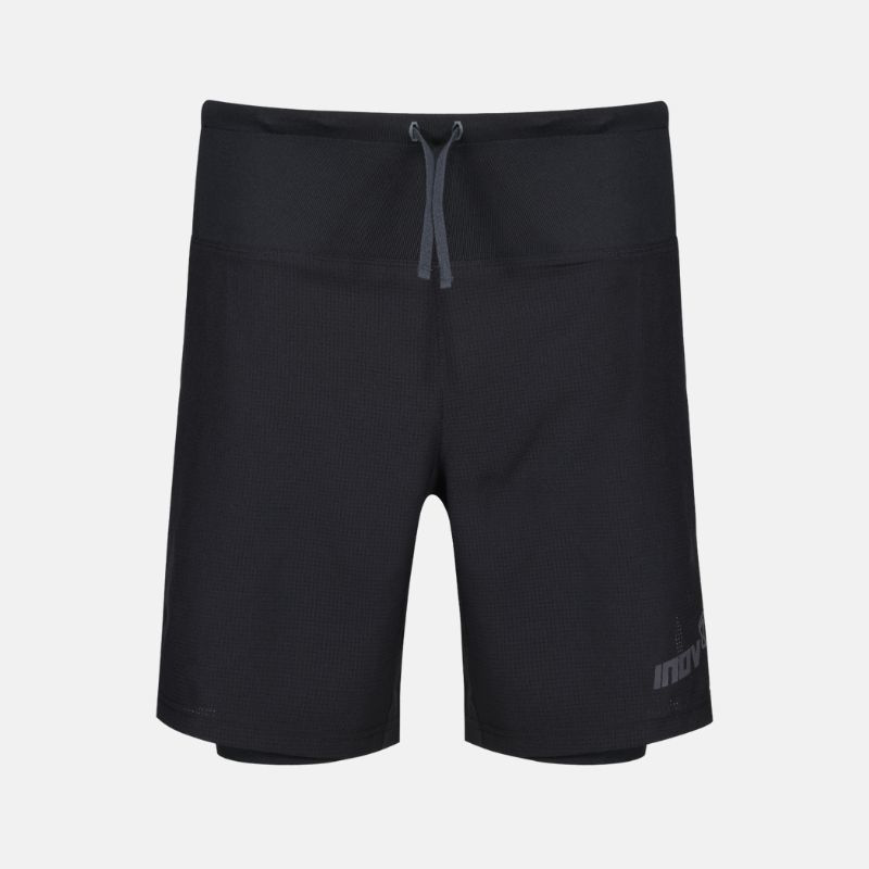 Picture of INOV8 TrailFly Ultra 7 2 in 1 Shorts Ανδρικό Σορτσάκι Τρεξίματος BK - Black