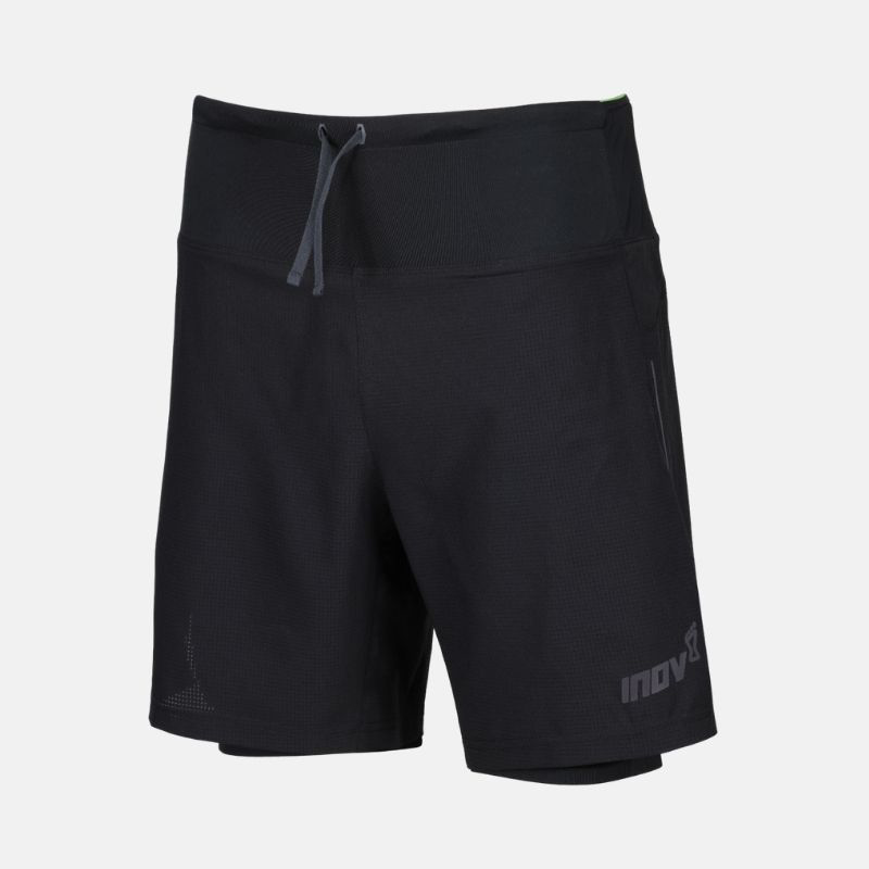 Picture of INOV8 TrailFly Ultra 7 2 in 1 Shorts Ανδρικό Σορτσάκι Τρεξίματος BK - Black