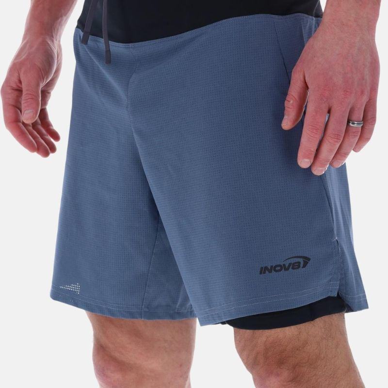 Picture of INOV8 TrailFly Ultra 7 2 in 1 Shorts Ανδρικό Σορτσάκι Τρεξίματος ST - Slate