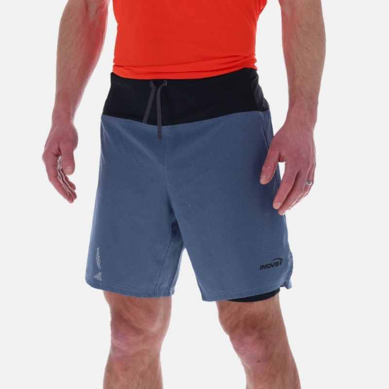 Picture of INOV8 TrailFly Ultra 7 2 in 1 Shorts Ανδρικό Σορτσάκι Τρεξίματος ST - Slate