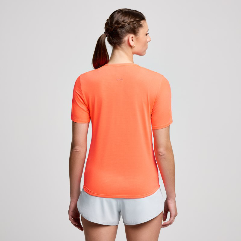 Picture of SAUCONY SAW800484 Stopwatch SS T-Shirt Γυναικείο Μπλουζάκι VR - RED TRUE