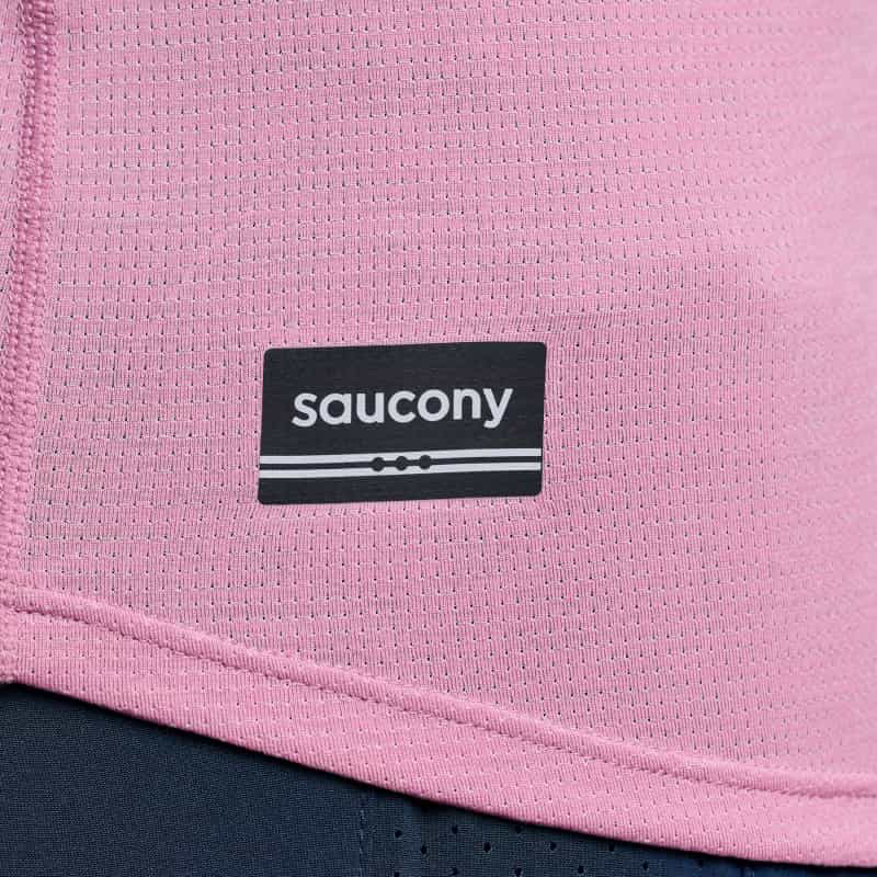 Picture of SAUCONY SAW800484 Stopwatch SS T-Shirt Γυναικείο Μπλουζάκι ORH - STRONG PURPLE