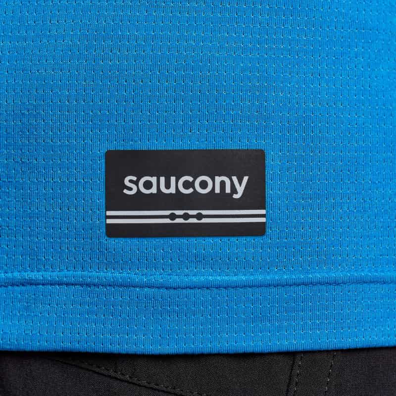 Picture of SAUCONY SAM800377 Stopwatch SS T-Shirt Ανδρικό Μπλουζάκι CBH - BLUE HEATHER