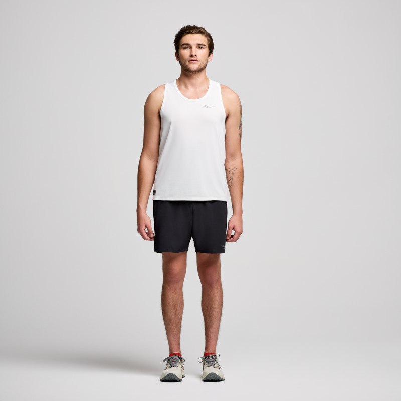 Picture of SAUCONY SAM800375 Stopwatch Singlet Ανδρικό Αμάνικο WH - WHITE