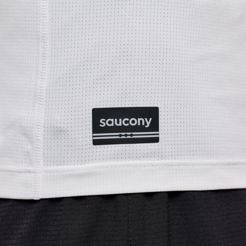 Picture of SAUCONY SAM800375 Stopwatch Singlet Ανδρικό Αμάνικο WH - WHITE