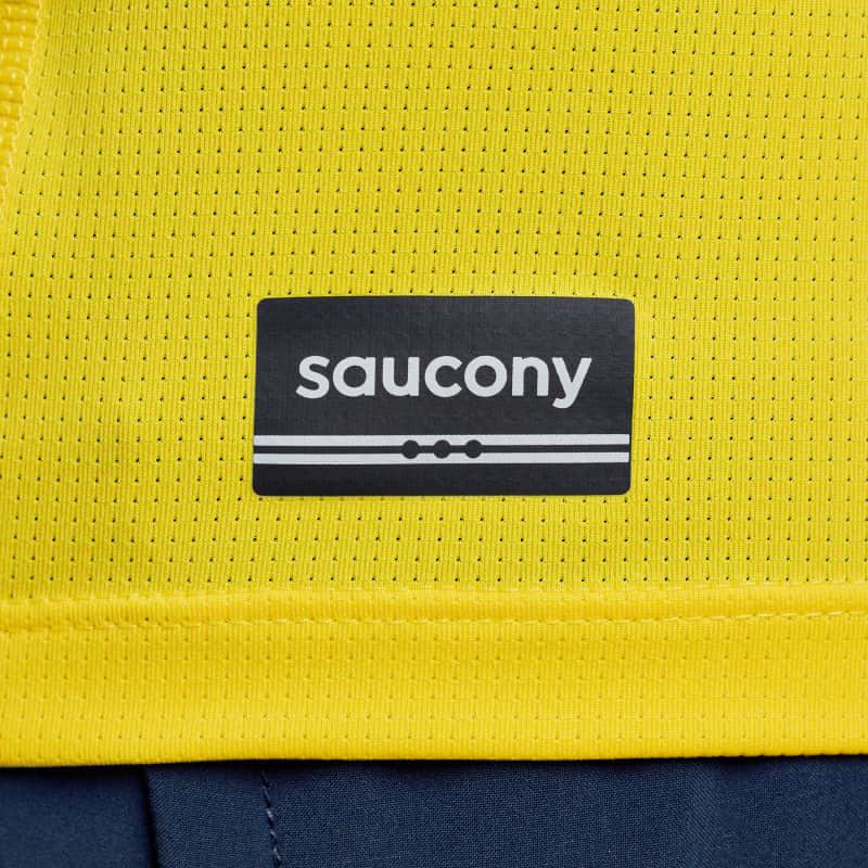 Picture of SAUCONY SAM800375 Stopwatch Singlet Ανδρικό Αμάνικο CN - CANARY