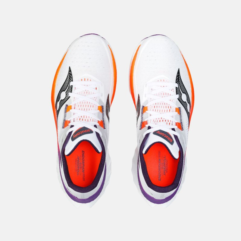 Picture of SAUCONY S20940 Endorphin Speed 4 Ανδρικά Παπούτσια Running 129 - WHITE DEEP ORANGE