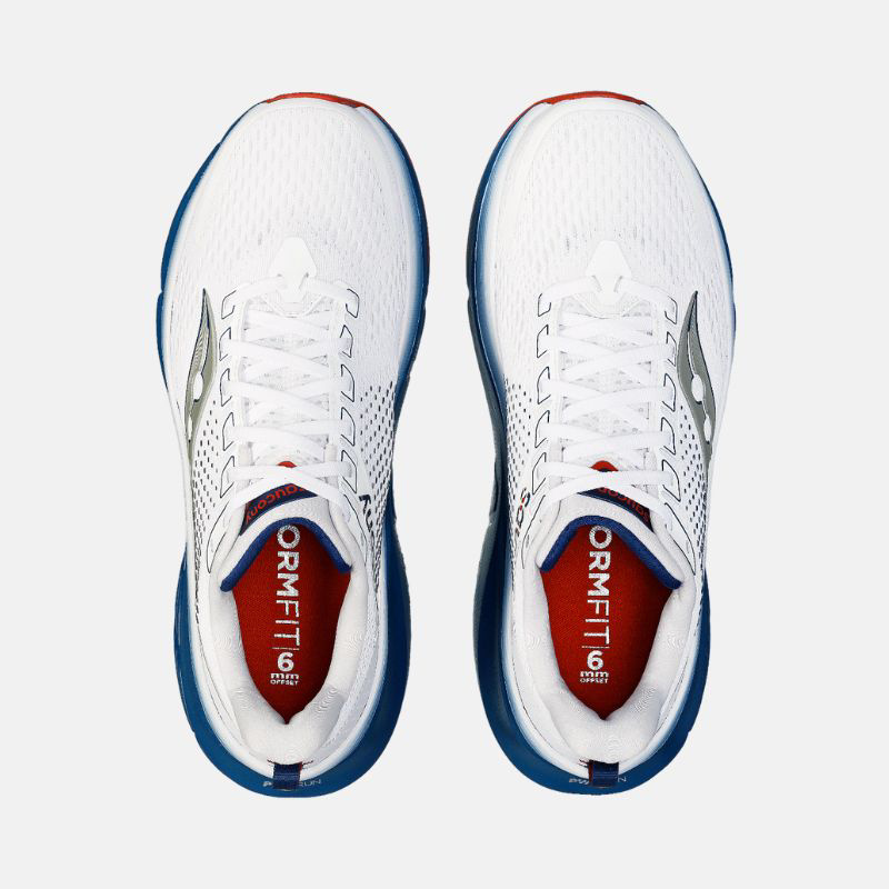 Picture of SAUCONY S20936 Guide 17 Ανδρικά Παπούτσια Running 108 WHITE DARK BLUE