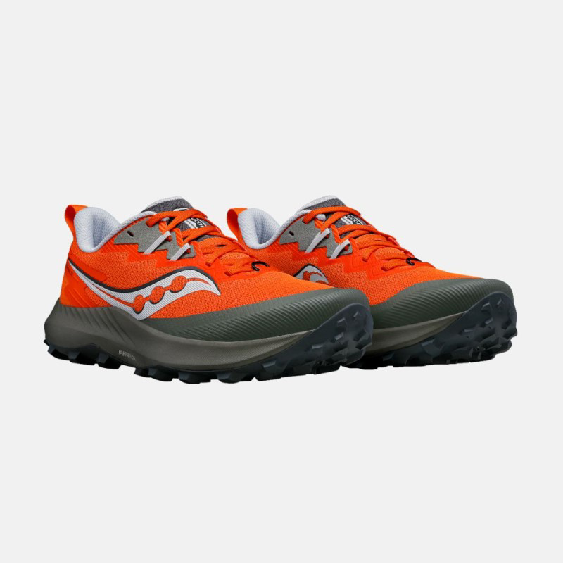 Picture of SAUCONY S20916 Peregrine 14 Ανδρικά Παπούτσια Trail Running 111 - DEEP BROWN INDIA RED