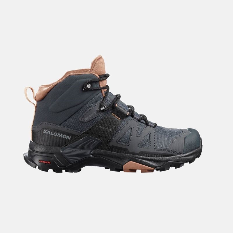 Picture of SALOMON X Ultra 4 Mid Gtx Γυναικεία Παπούτσια Hiking & Outdoor Ebony / Mocha Mousse / Almond Cream