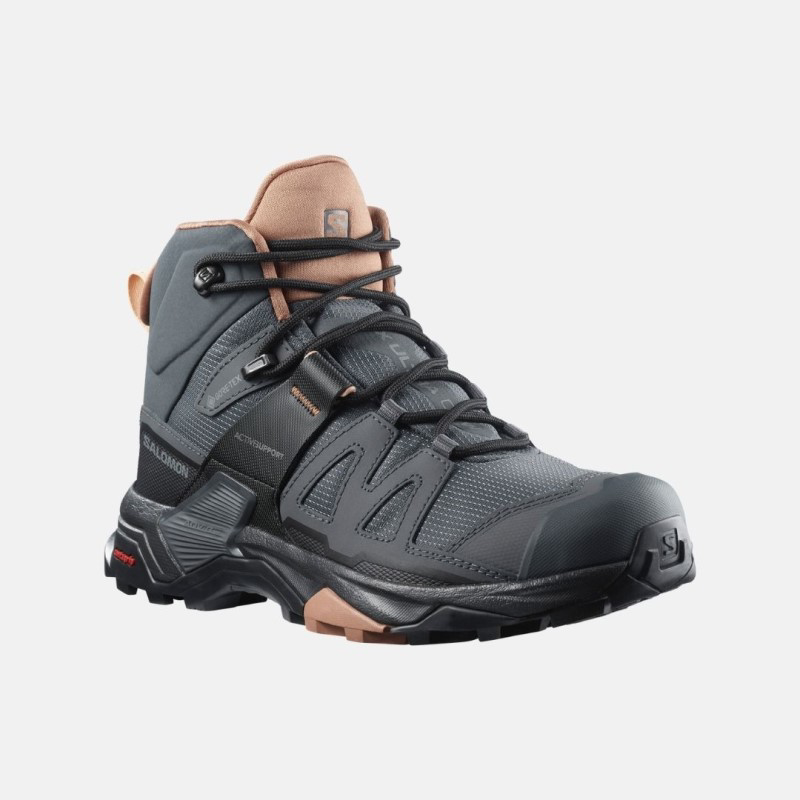 Picture of SALOMON X Ultra 4 Mid Gtx Γυναικεία Παπούτσια Hiking & Outdoor Ebony / Mocha Mousse / Almond Cream