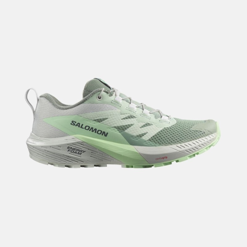 Picture of SALOMON Sense Ride 5 Γυναικεία Παπούτσια Trail Running Lily Pad / Metal / Green Ash