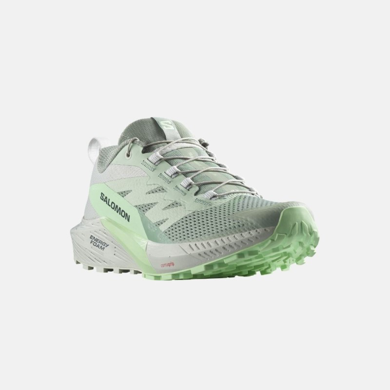 Picture of SALOMON Sense Ride 5 Γυναικεία Παπούτσια Trail Running Lily Pad / Metal / Green Ash