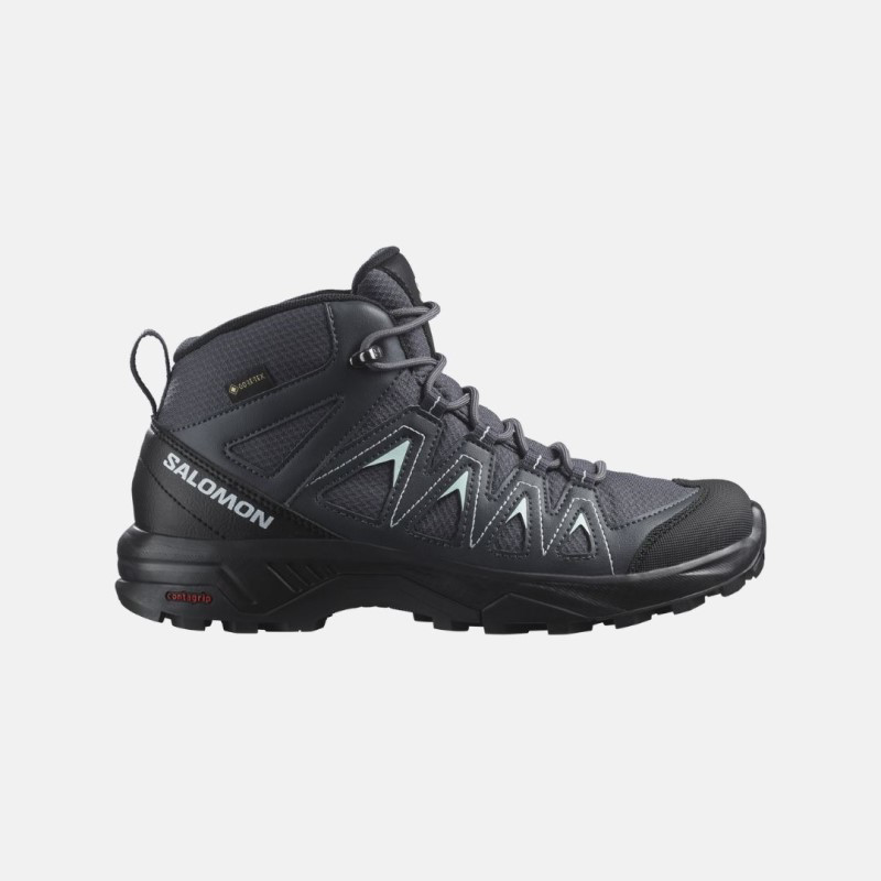 Picture of SALOMON X - Braze Mid Gtx Γυναικεία Παπούτσια Hiking & Outdoor Ebony / India Ink / Bleached Aqua