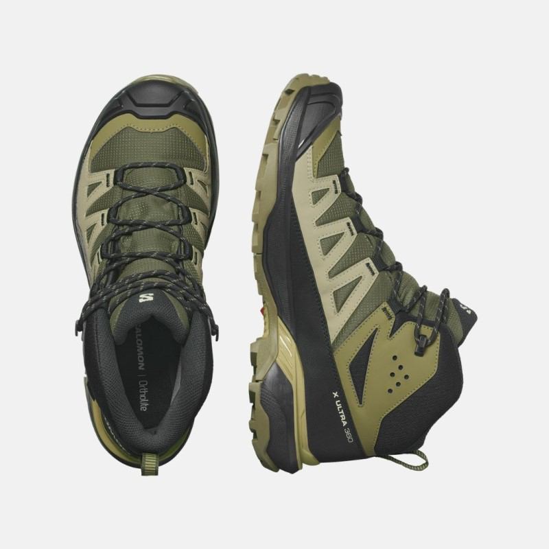 Picture of SALOMON X Ultra 360 Mid Gtx Ανδρικά Παπούτσια Hiking & Outdoor Olive Night / Slate Green / Southern Moss