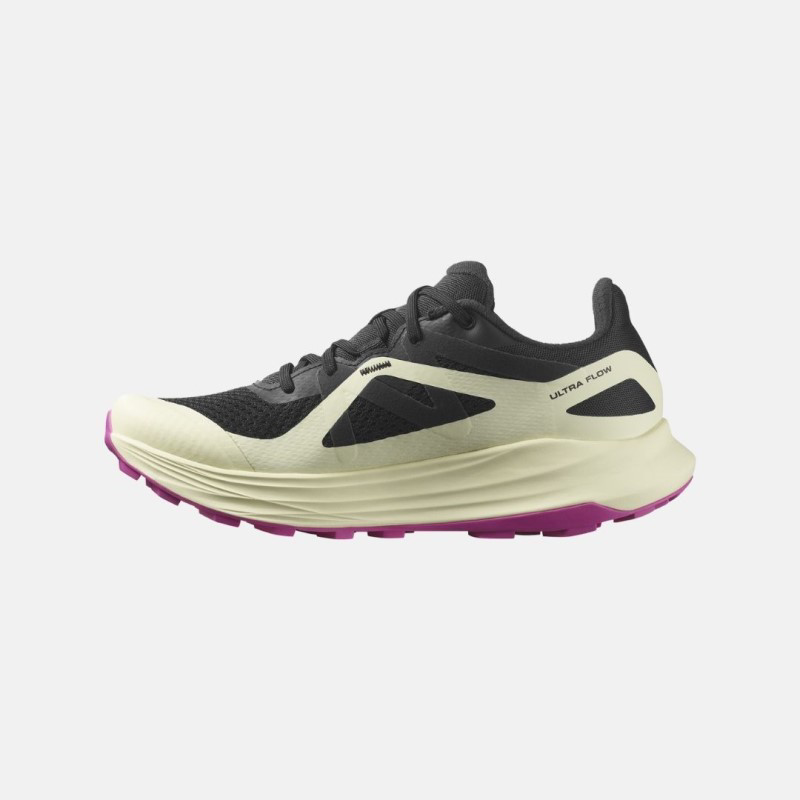 Picture of SALOMON Ultra Flow Γυναικεία Παπούτσια Trail Running Black / Transparent Yellow / Rose Violet