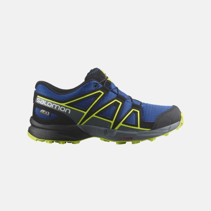 Picture of SALOMON Speedcross WP J Παιδικά Παπούτσια Running Blue /Black /Acid Lime