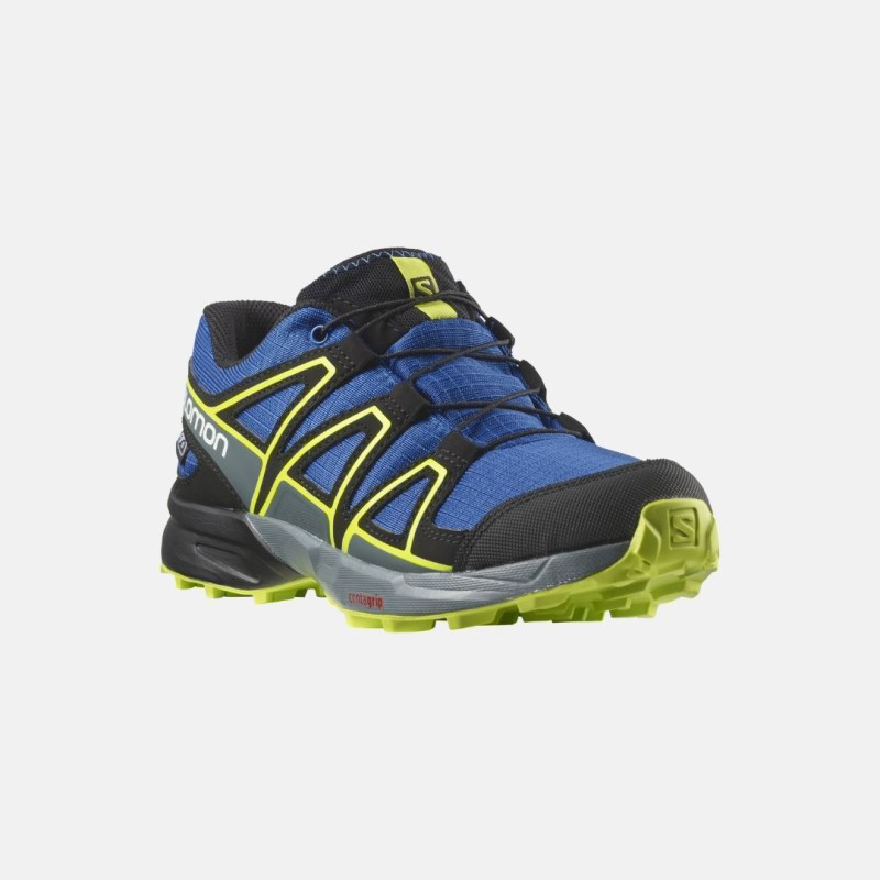 Picture of SALOMON Speedcross WP J Παιδικά Παπούτσια Running Blue /Black /Acid Lime