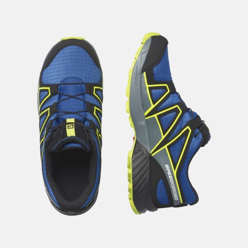 Picture of SALOMON Speedcross WP J Παιδικά Παπούτσια Running Blue /Black /Acid Lime