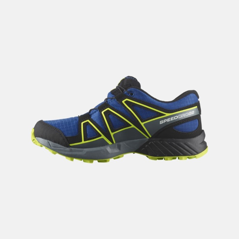 Picture of SALOMON Speedcross WP J Παιδικά Παπούτσια Running Blue /Black /Acid Lime