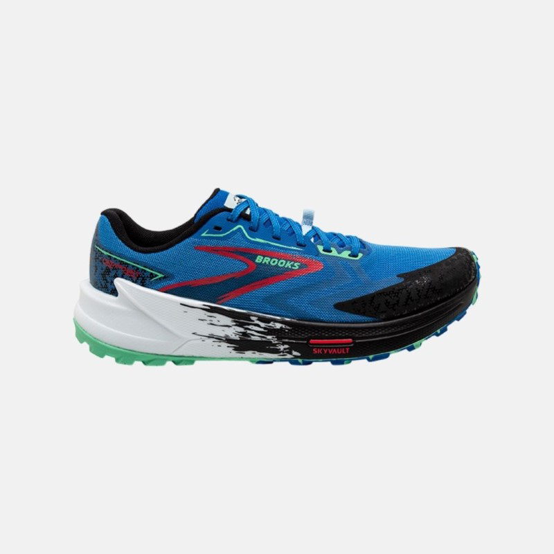 Picture of BROOKS Catamount 3 Ανδρικά Παπούτσια Trail Running 476 Victoria Blue/Black/Spring Bud