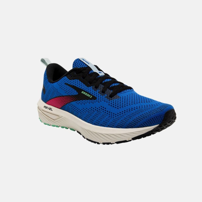 Picture of BROOKS Revel 6 Ανδρικά Παπούτσια Running 476 Victoria Blue/Black/Spring Bud