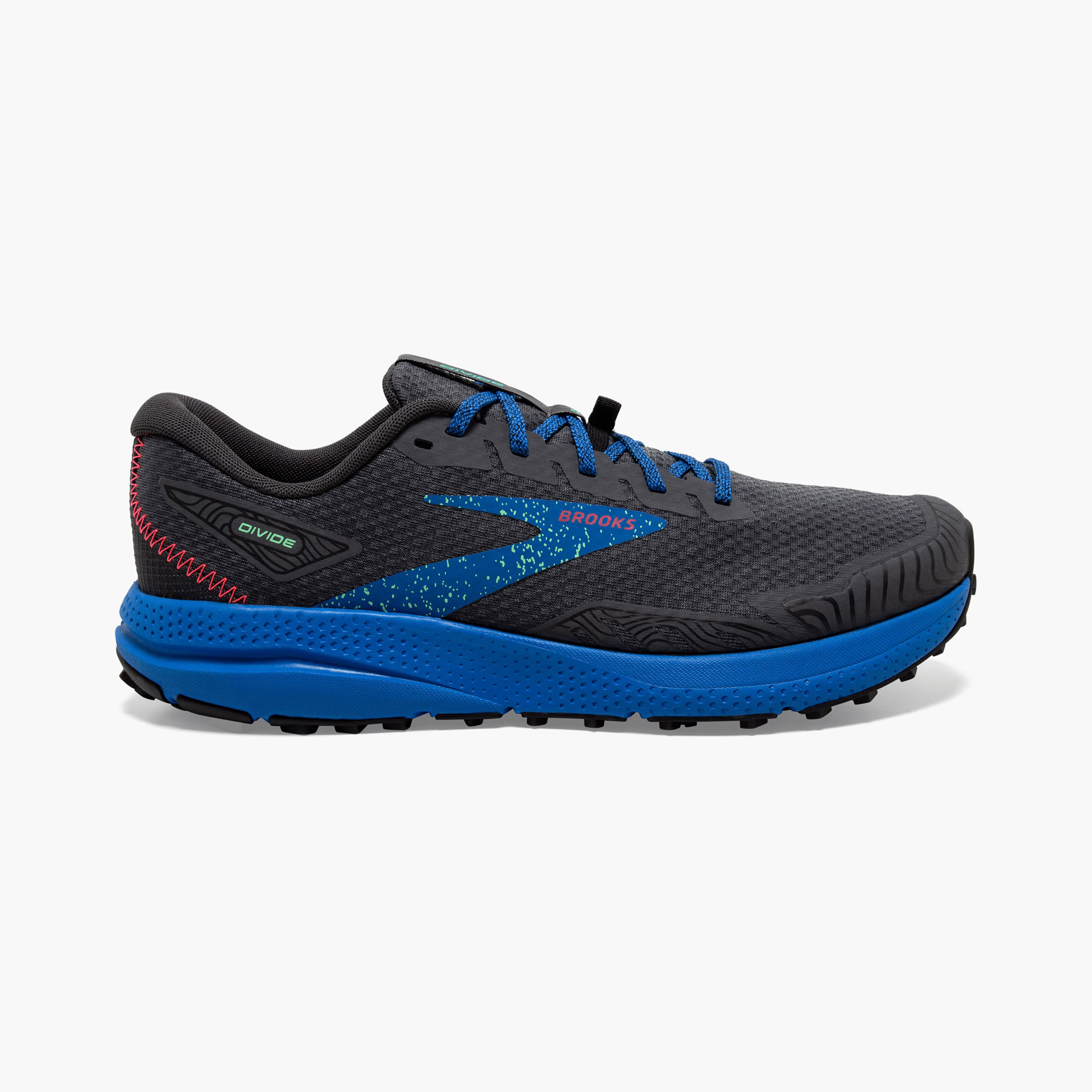 Picture of BROOKS Divide 4 Ανδρικά Παπούτσια Trail Running 018 Ebony/Black/Victoria Blue