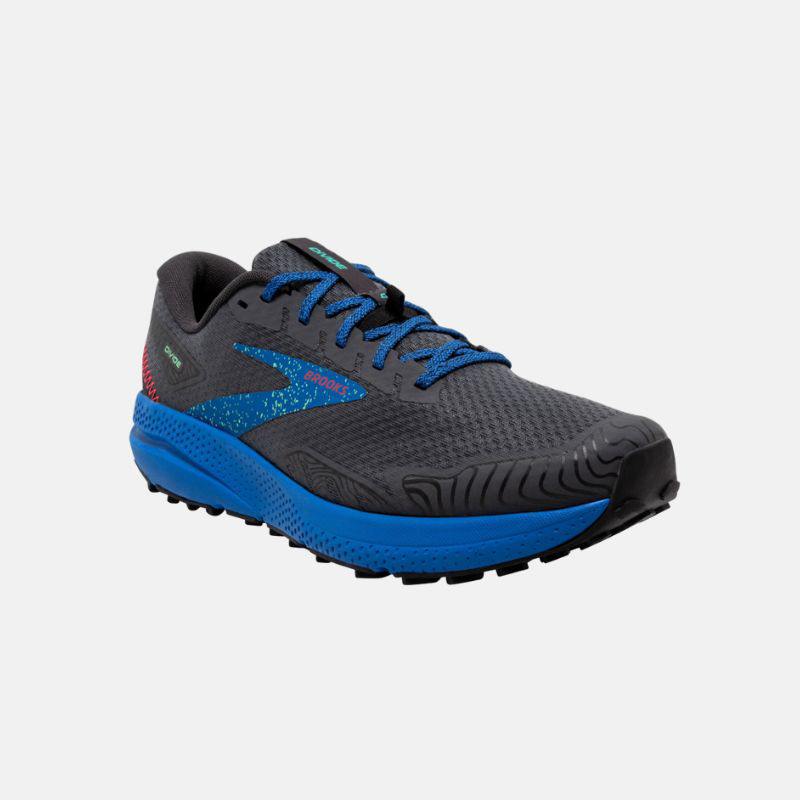 Picture of BROOKS Divide 4 Ανδρικά Παπούτσια Trail Running 018 Ebony/Black/Victoria Blue