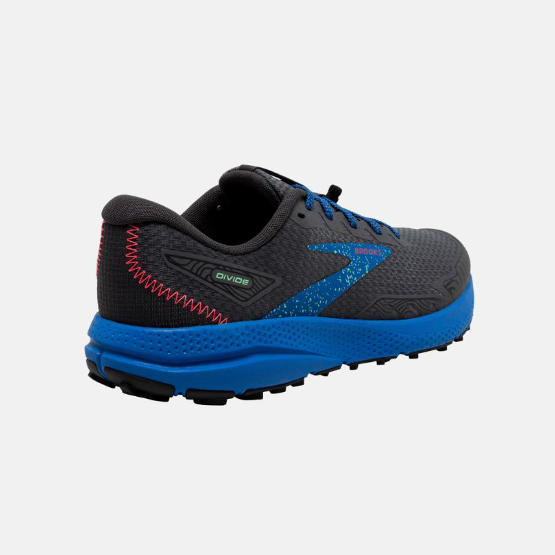 Picture of BROOKS Divide 4 Ανδρικά Παπούτσια Trail Running 018 Ebony/Black/Victoria Blue