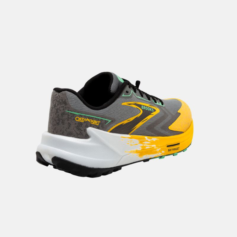 Picture of BROOKS Catamount 3 Ανδρικά Παπούτσια Trail Running 333 Lemon Chrome/Sedona Sage