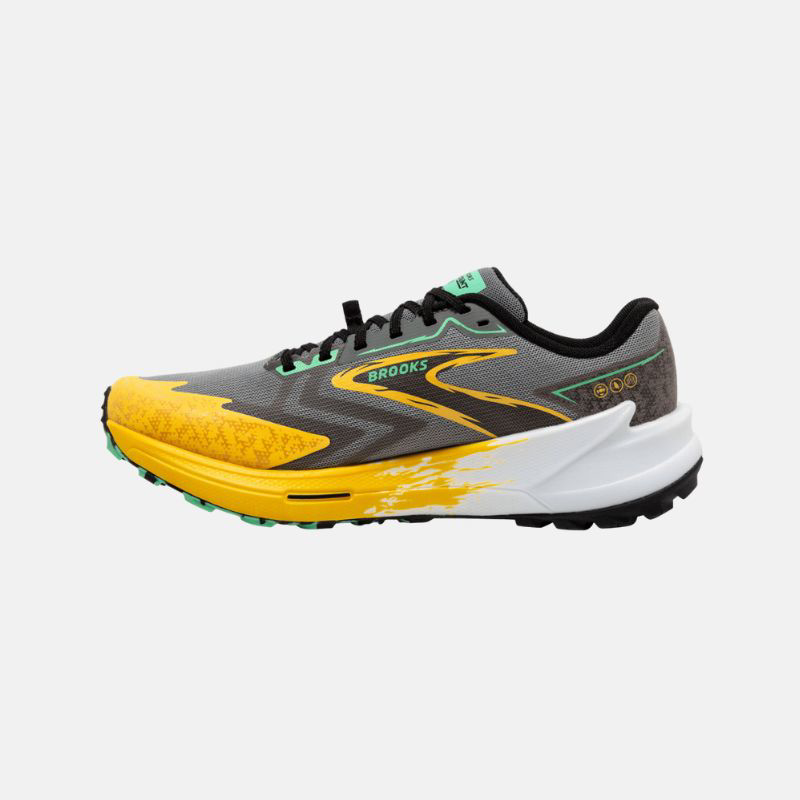 Picture of BROOKS Catamount 3 Ανδρικά Παπούτσια Trail Running 333 Lemon Chrome/Sedona Sage