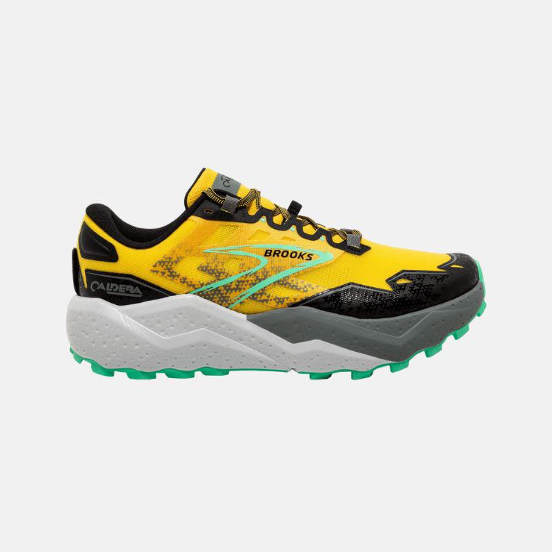 Picture of BROOKS Caldera 7 Ανδρικά Παπούτσια Trail Running 741 Lemon Chrome/Black/Sedona Sage