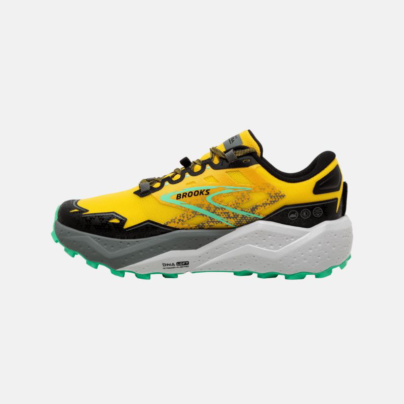 Picture of BROOKS Caldera 7 Ανδρικά Παπούτσια Trail Running 741 Lemon Chrome/Black/Sedona Sage