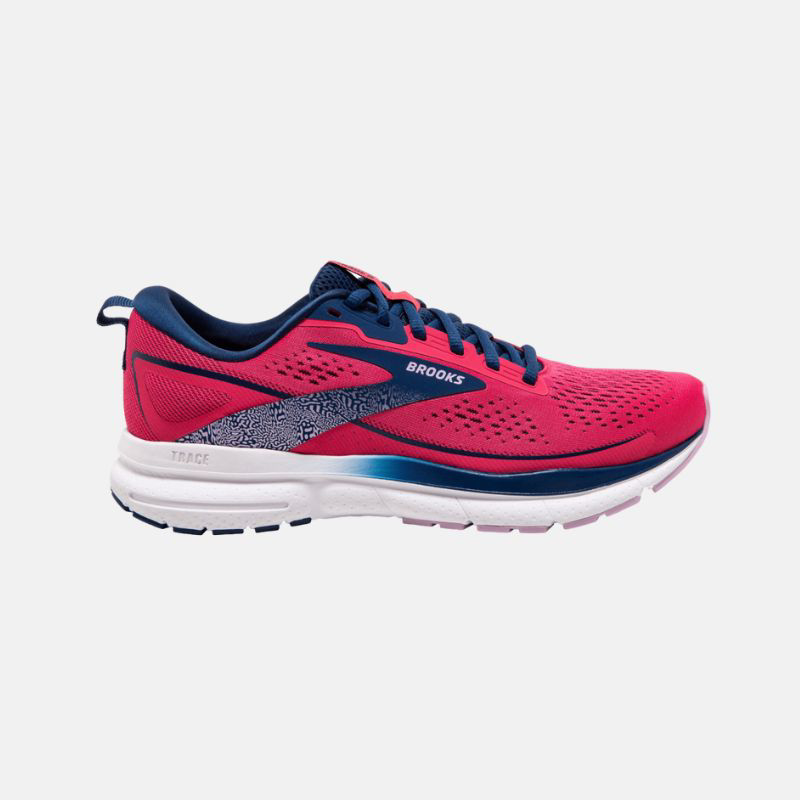 Picture of BROOKS Trace 3 Γυναικεία Παπούτσια Running 674 Raspberry/Blue/Orchid