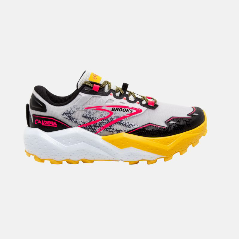 Picture of BROOKS Caldera 7 Γυναικεία Παπούτσια Trail Running 094 Lunar Rock/Lemon Chrome/Black