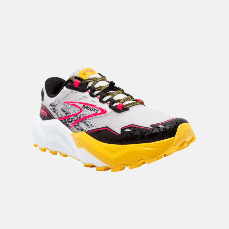 Picture of BROOKS Caldera 7 Γυναικεία Παπούτσια Trail Running 094 Lunar Rock/Lemon Chrome/Black