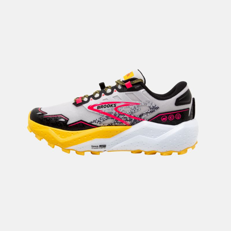 Picture of BROOKS Caldera 7 Γυναικεία Παπούτσια Trail Running 094 Lunar Rock/Lemon Chrome/Black