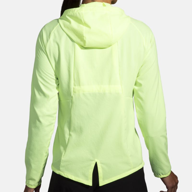 Picture of BROOKS Canopy Jacket Γυναικείο Μπουφάν Τρεξίματος 738 Lime