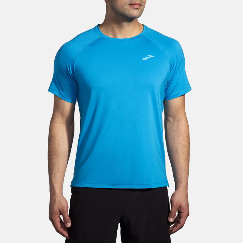 Picture of BROOKS Atmosphere SS 2.0 Ανδρικό T-Shirt Τρεξίματος 416 Cerulean