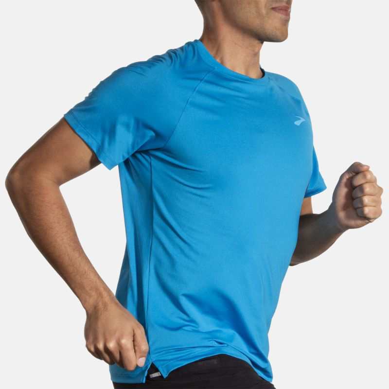 Picture of BROOKS Atmosphere SS 2.0 Ανδρικό T-Shirt Τρεξίματος 416 Cerulean