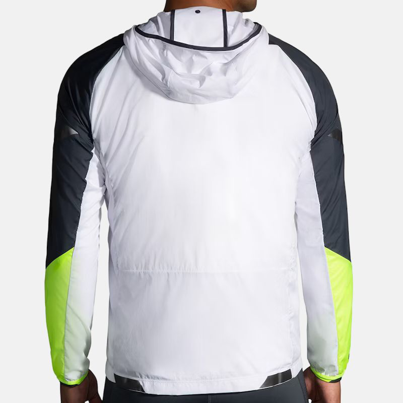 Picture of BROOKS Run Visible Convertible Jacket Ανδρικό Μπουφάν Τρεξίματος 134 White/Asphalt/Nightlife