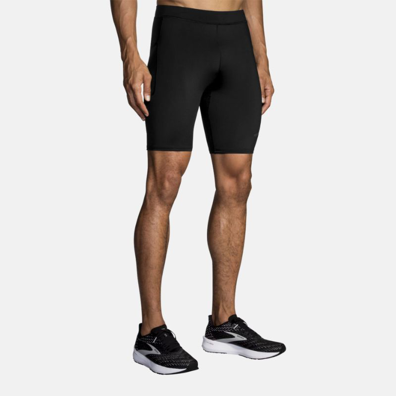 Picture of BROOKS Source 9" Short Tight Ανδρικό Κολάν Τρεξίματος 001 Black