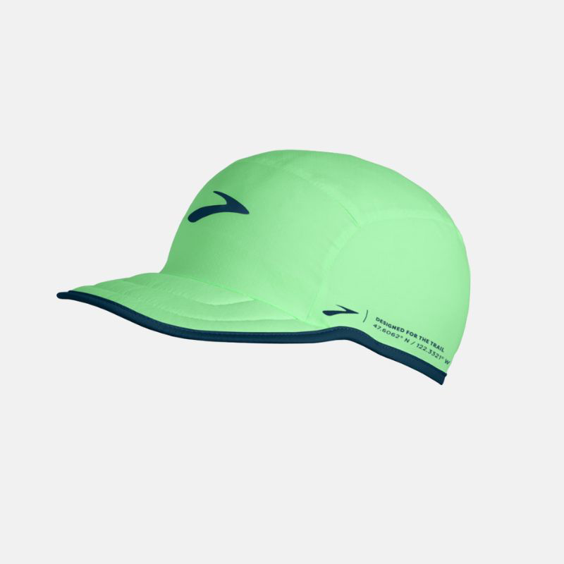 Picture of BROOKS Ligthweight Packable Hat Καπέλο Τρεξίματος Unisex 353 Hyper Green