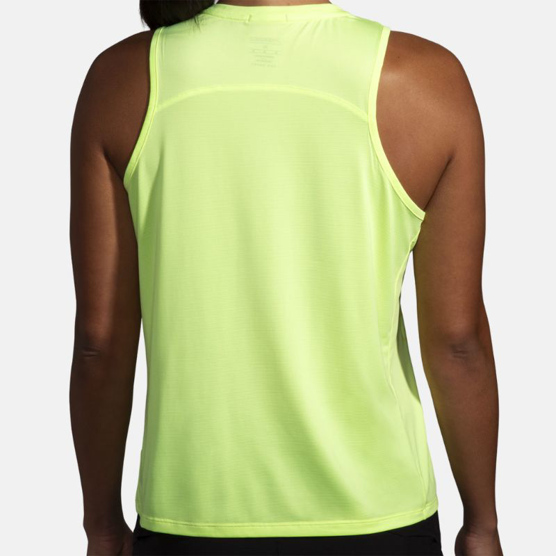 Picture of BROOKS Sprint Free Tank 2.0 Γυναικείο Αμάνικο Τρεξίματος 707 Lt Lime/Interval Gradient