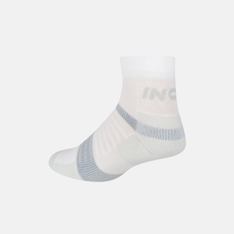 Picture of INOV8 Active Mιd Socks Unisex Κάλτσες Τρεξίματος WHLG - White / Light Grey