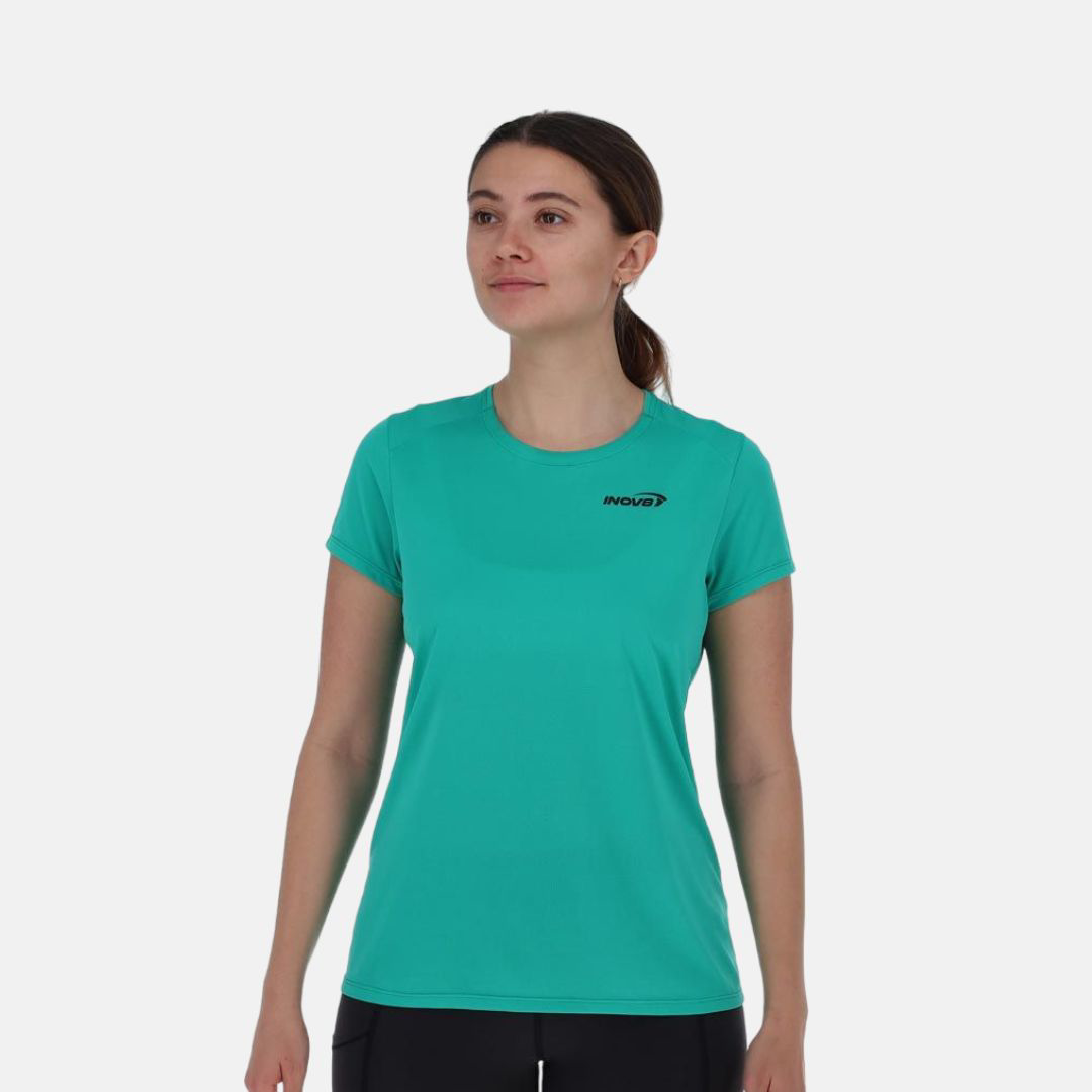 Picture of INOV8 Performance SS T-Shirt Γυναικείο μπλουζάκι Τρεξίματος AQDA - Aqua/Dark Aqua