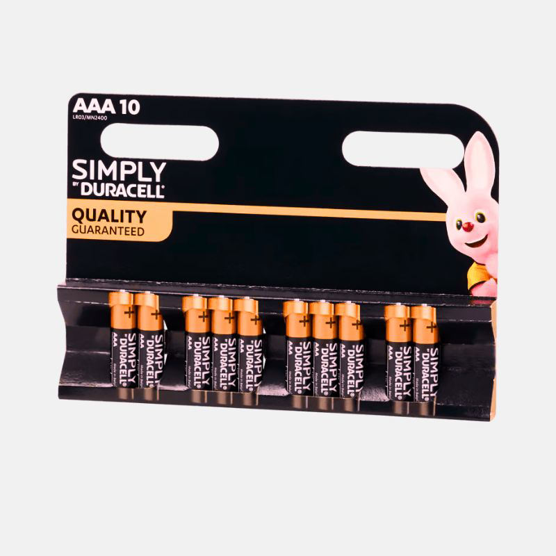 Picture of DURACELL Simply Alkaline AAA - Σετ 10 Τεμάχια