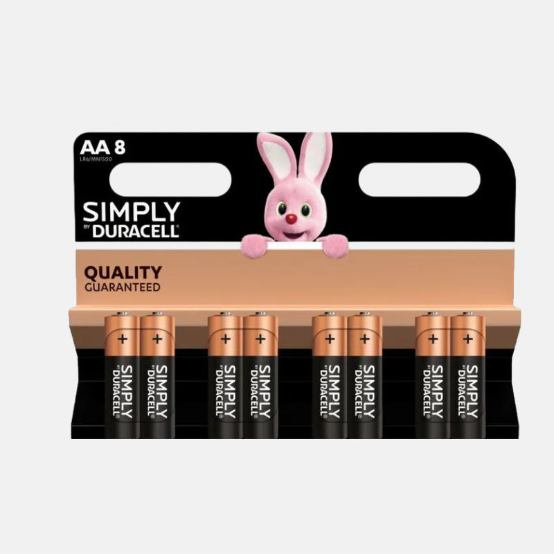 Picture of DURACELL Simply Alkaline AA - Σετ 8 Τεμάχια